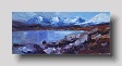 loch slapin,skye  oil on board  13 x 30cm